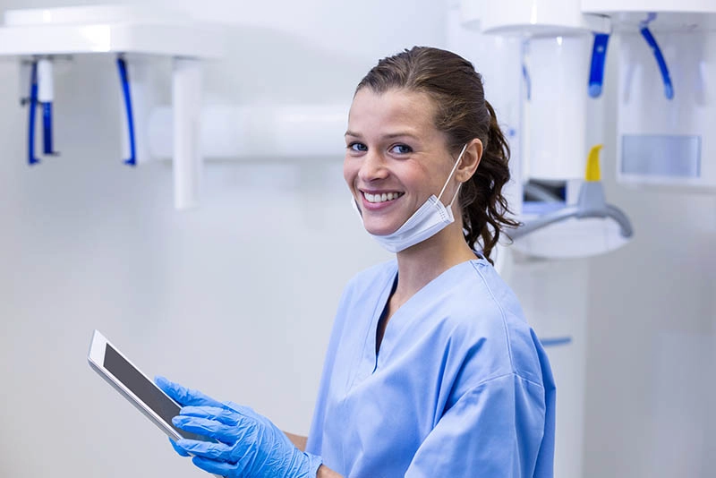 dental assistant at the dental practice