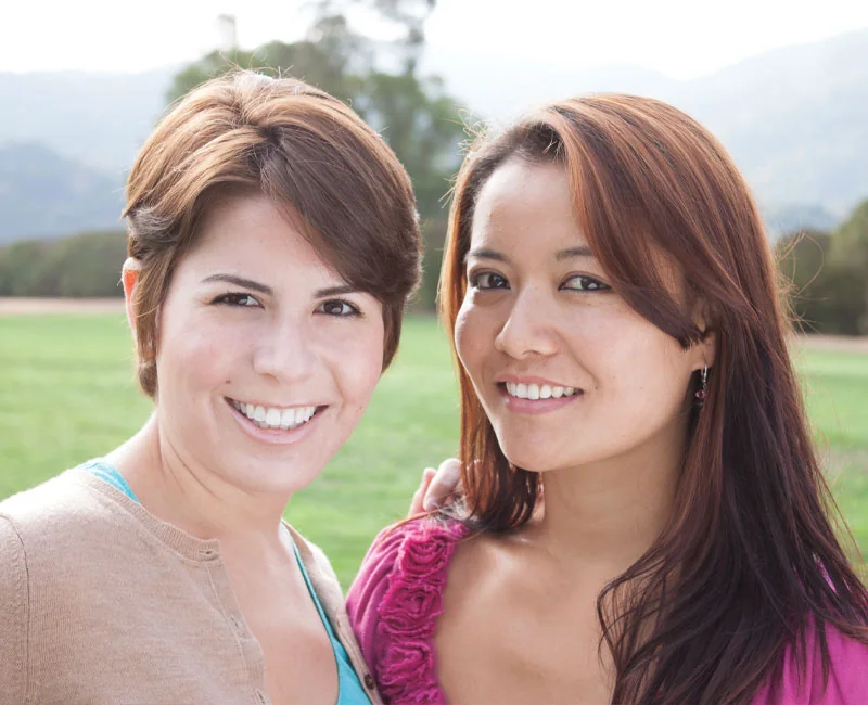women after dental cleaning Hillandale Smiles Silver Spring MD